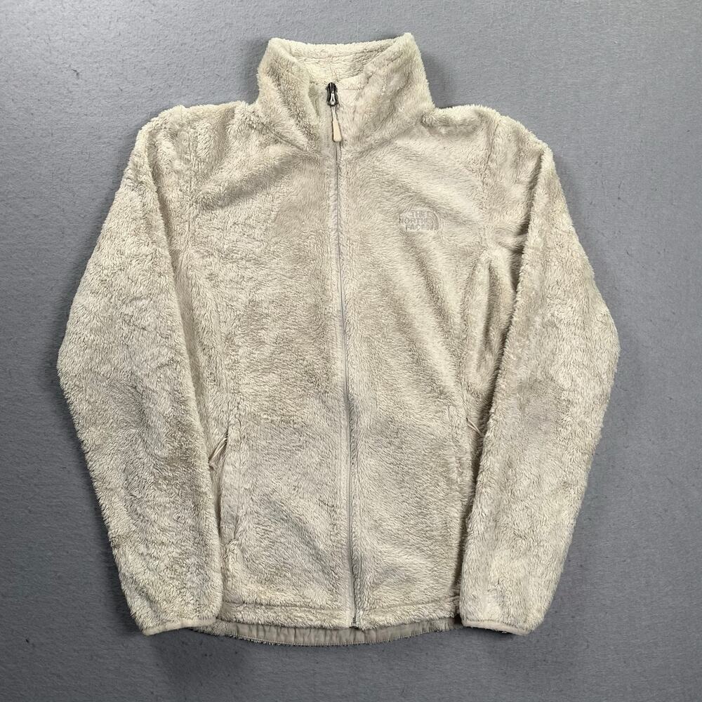 The North Face Osito Fleece Jacket Women's Small Full Zip High Pile Cream